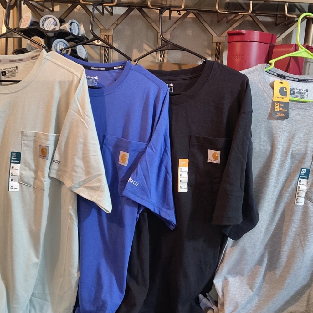 8 Xlg Carhartt Short-Sleeve Pocket Tees All Nwt